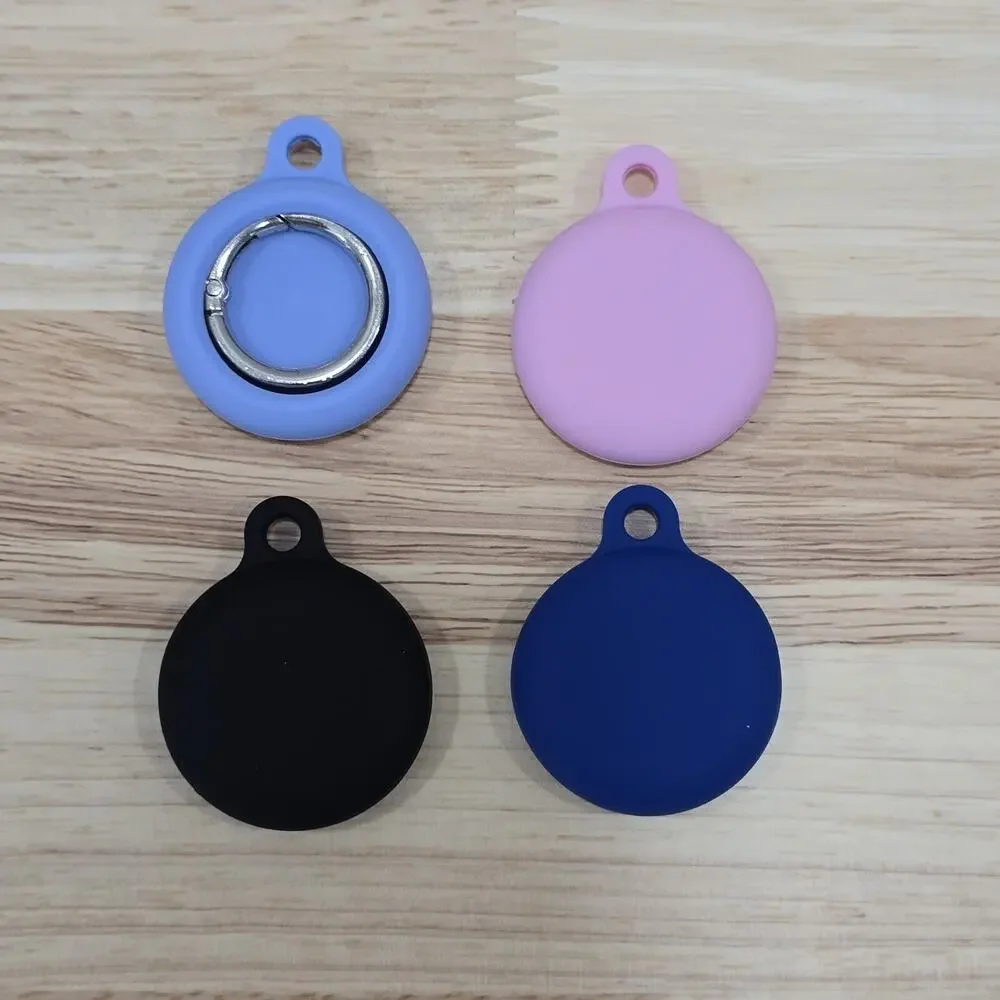 4 Pack AirTag Holder Keychain Case for Apple AirTag Silicone Tracker Cover Skin